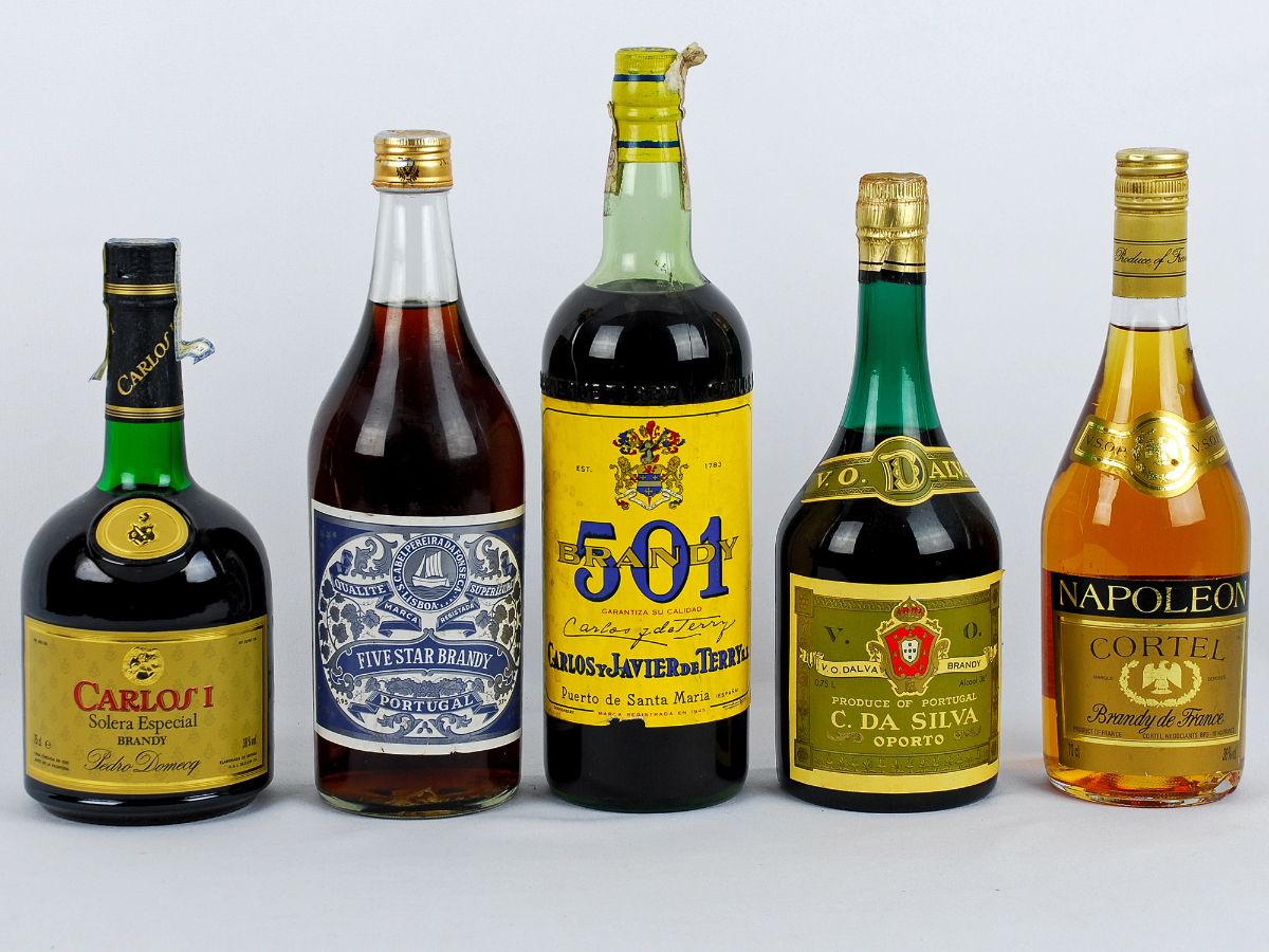5 Garrafas de Brandy