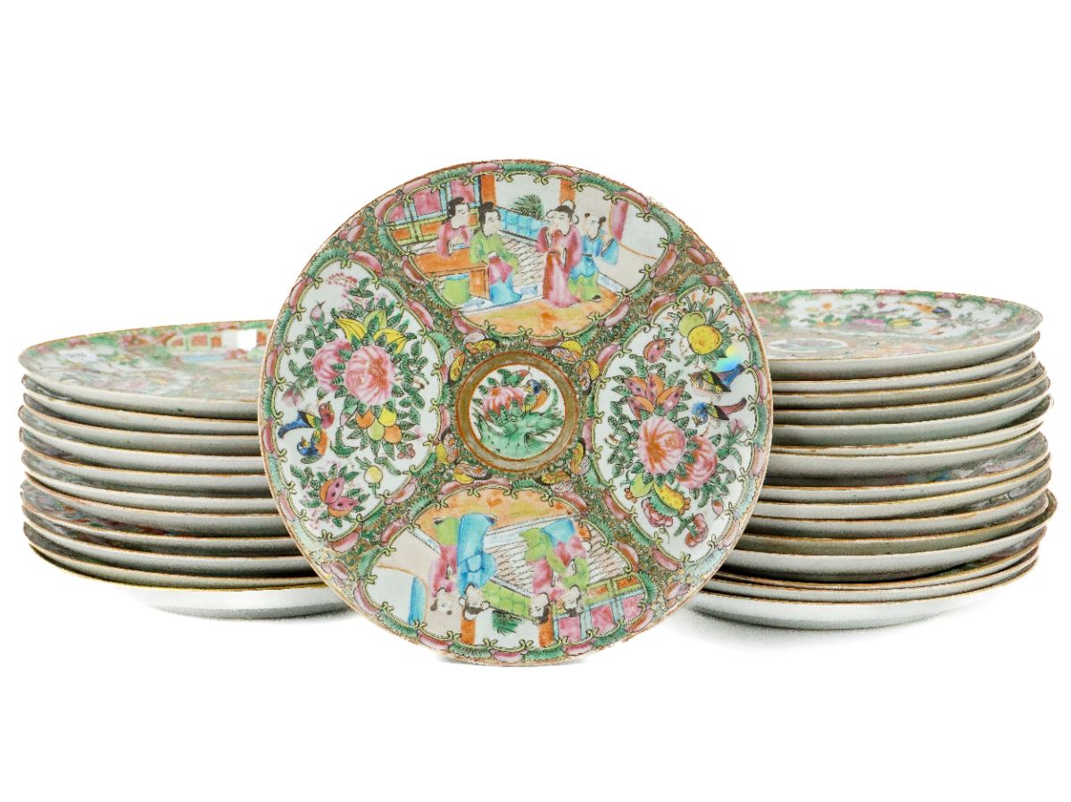 Pratos em porcelana da China