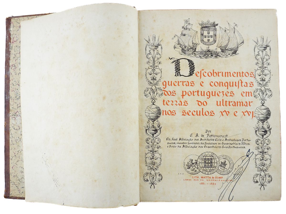 Descobrimentos, guerras e conquistas dos portugueses em terras do ultramar nos séculos XV e XVI. (1881-1882)