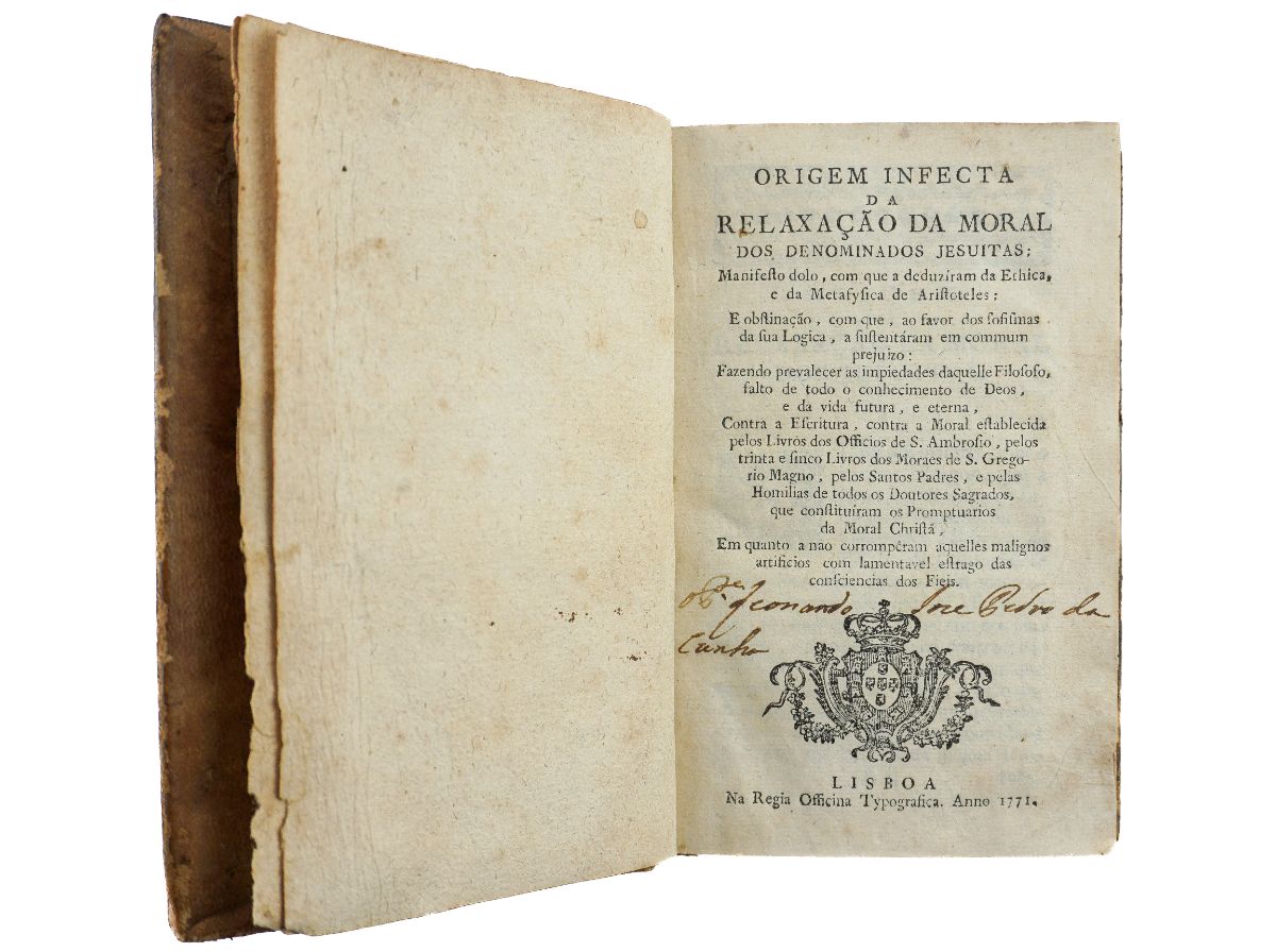 Origem Infecta da Relaxação da Moral dos Denominados Jesuítas (1771)