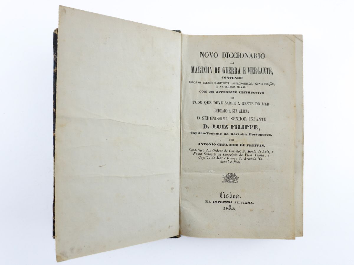 Novo Diccionario da Marinha de Guerra e Mercante (1855)