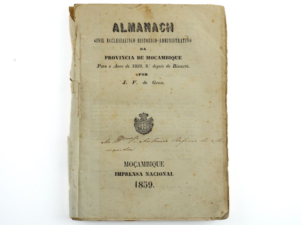 Primeiro livro editado e impresso em Moçambique (1859)
