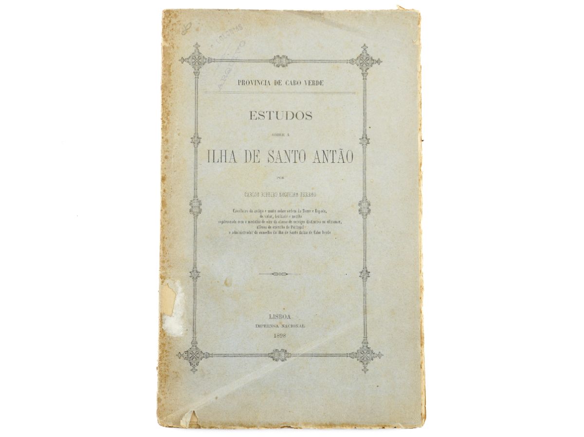 Província de Cabo Verde – Estudos sobre a Ilha de Santo Antão (1898)