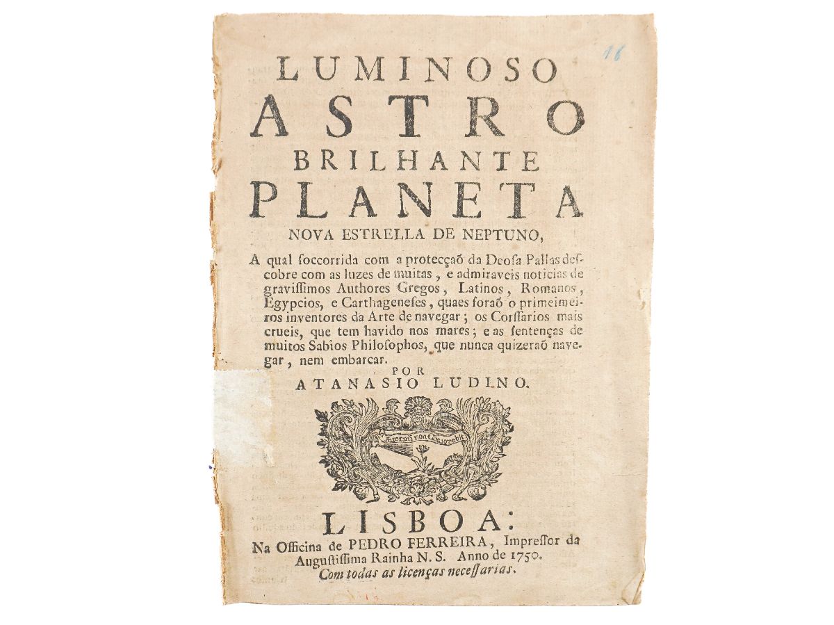 Luminoso Astro Brilhante Planeta Nova Estrela de Neptuno (1750)