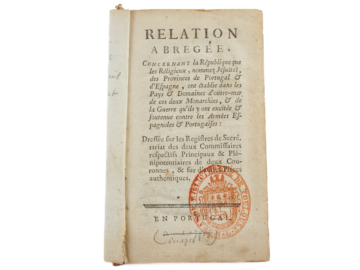 Relation abregée, concernant la république que les religieux, nommés jésuites (1758)