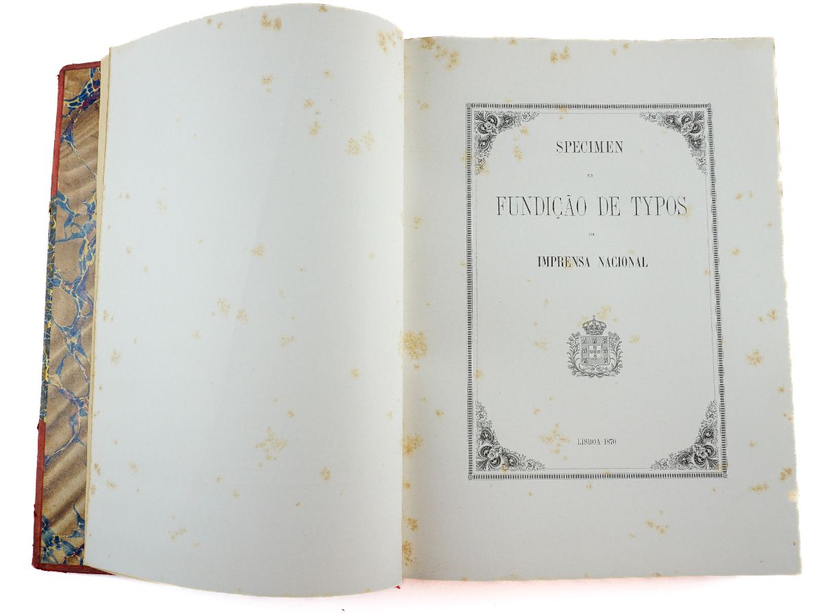 SPECIMEN DA FUNDIÇÃO DE TYPOS DA IMPRENSA NACIONAL - 1870