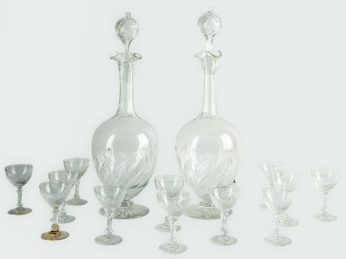 Conjunto para licor em cristal