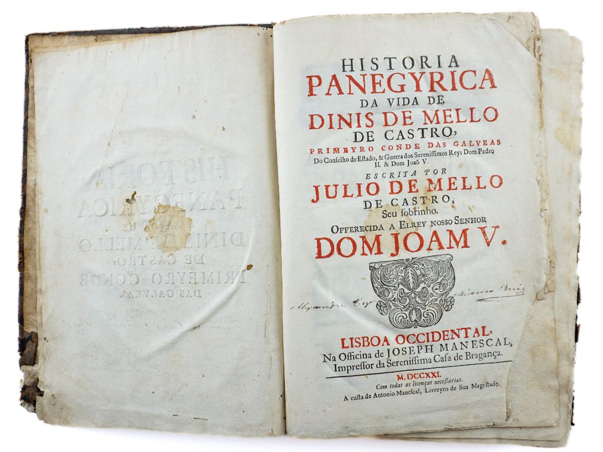 Historia Panegyrica da Vida de Dinis de Mello de Castro (1721)
