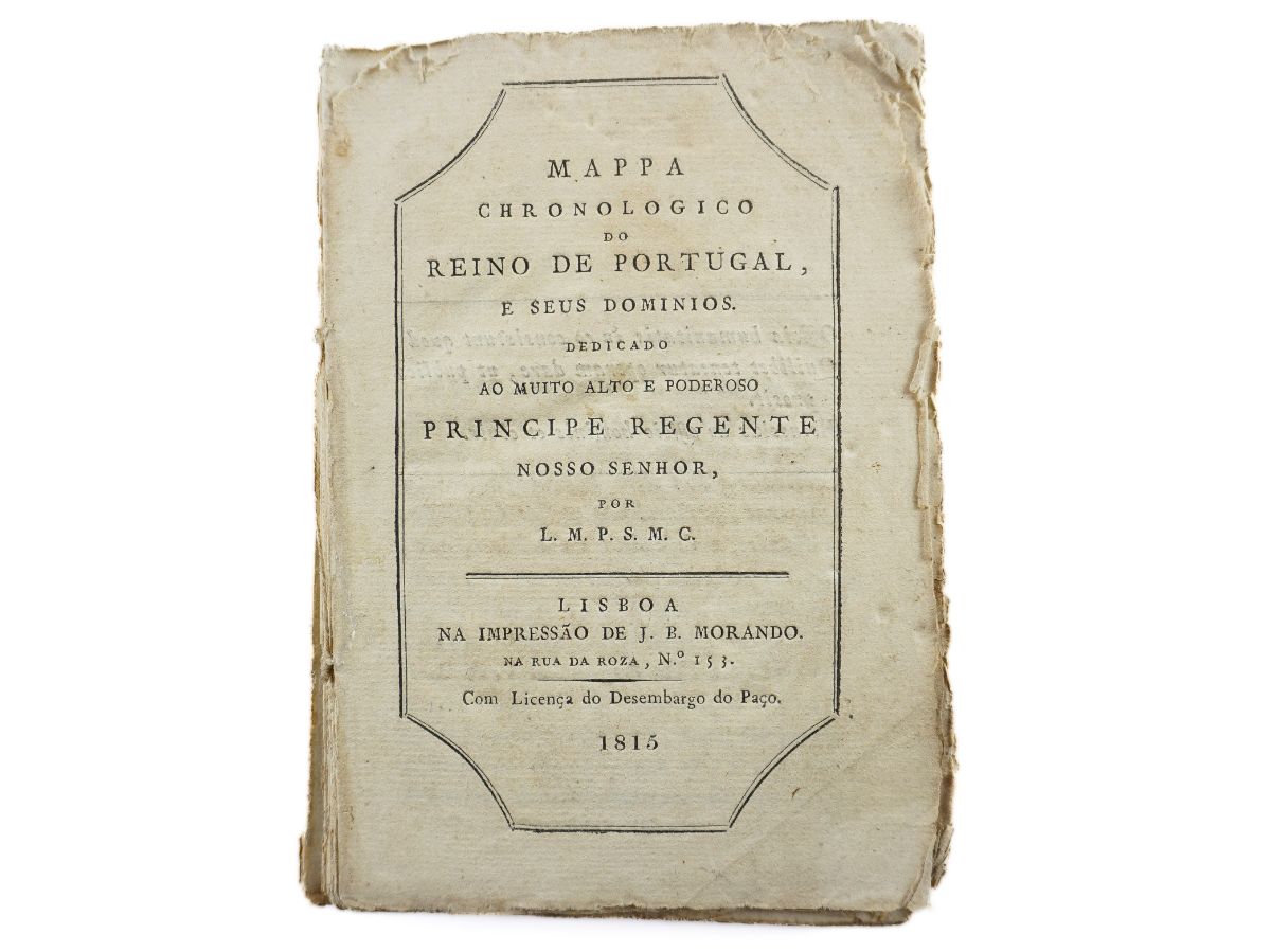 Mappa chronologico do reino de Portugal e seus dominios (1815)