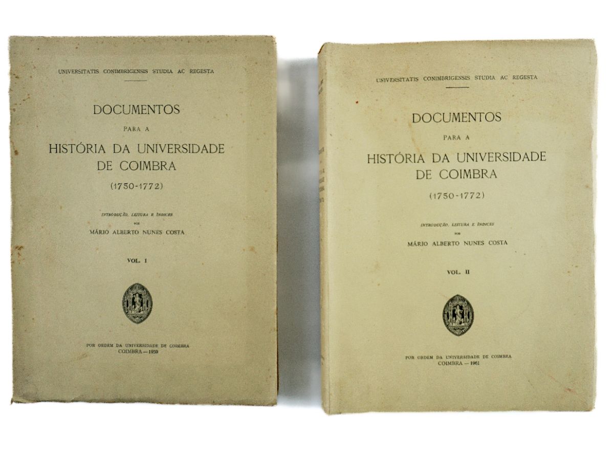 Documentos para a História da Universidade de Coimbra (1750-1772)