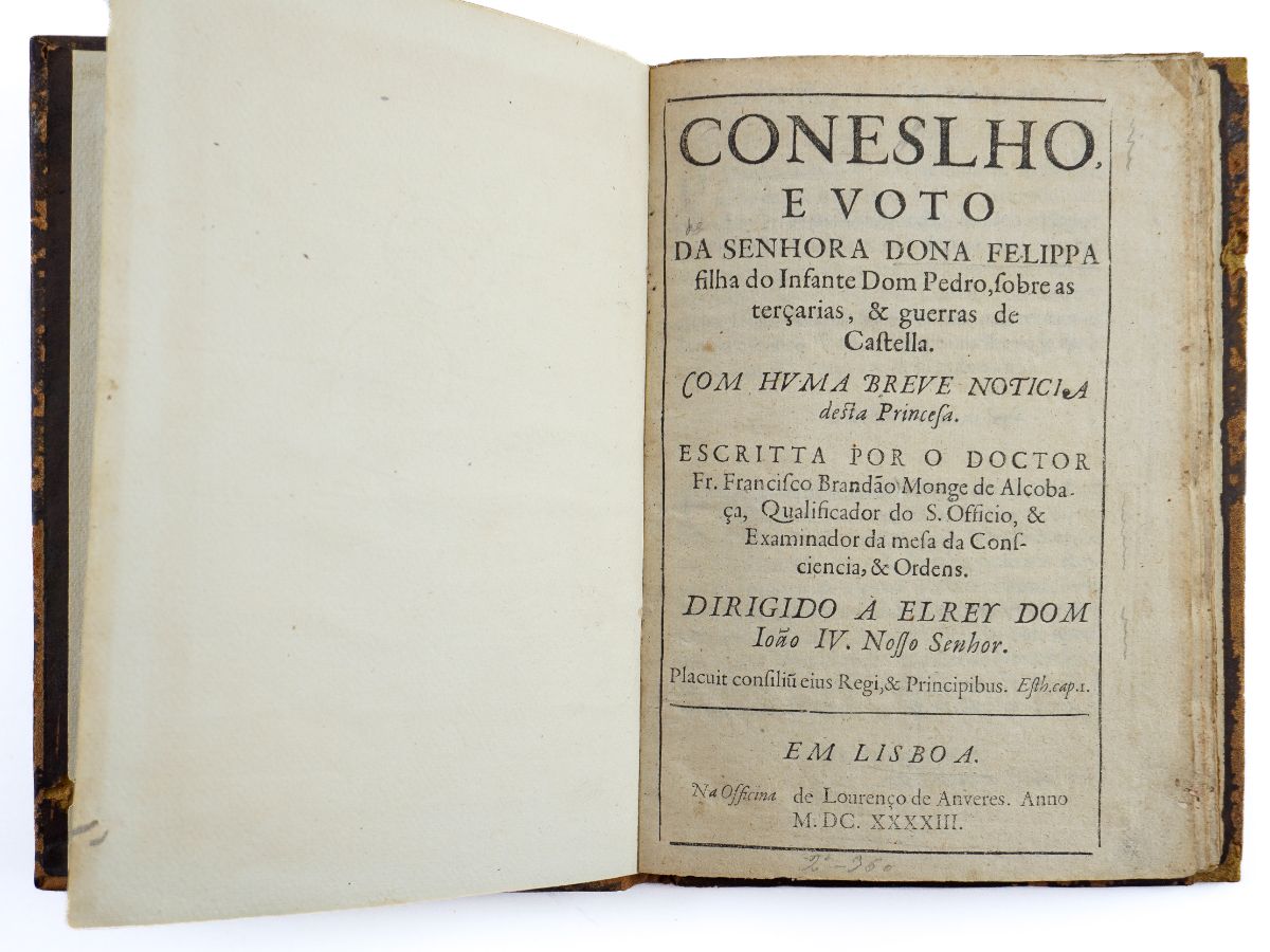 Conselho, e voto da Senhora Dona Felippa filha do Infante Dom Pedro (1643)