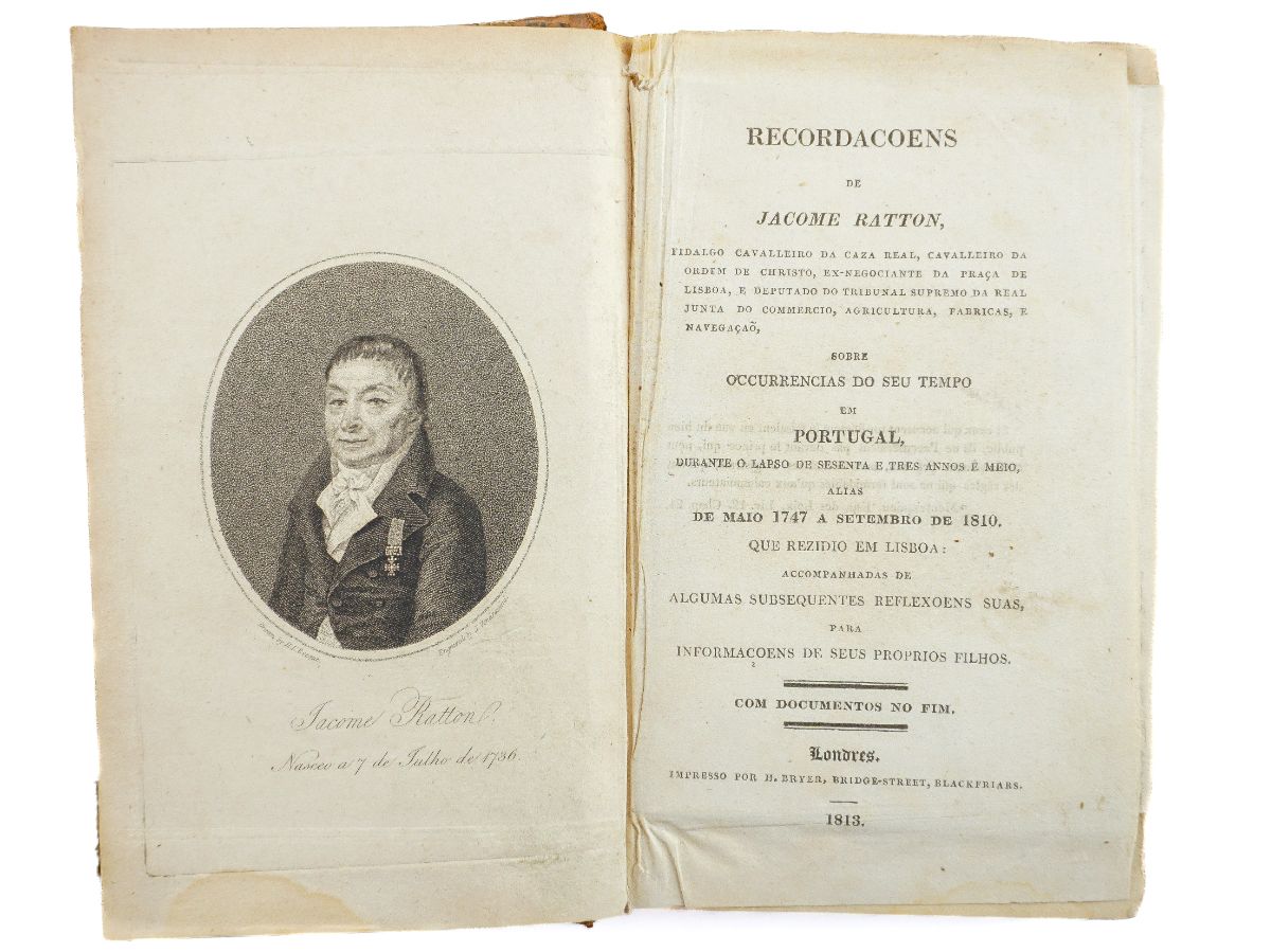 Recordações de Jacome Ratton (1813)