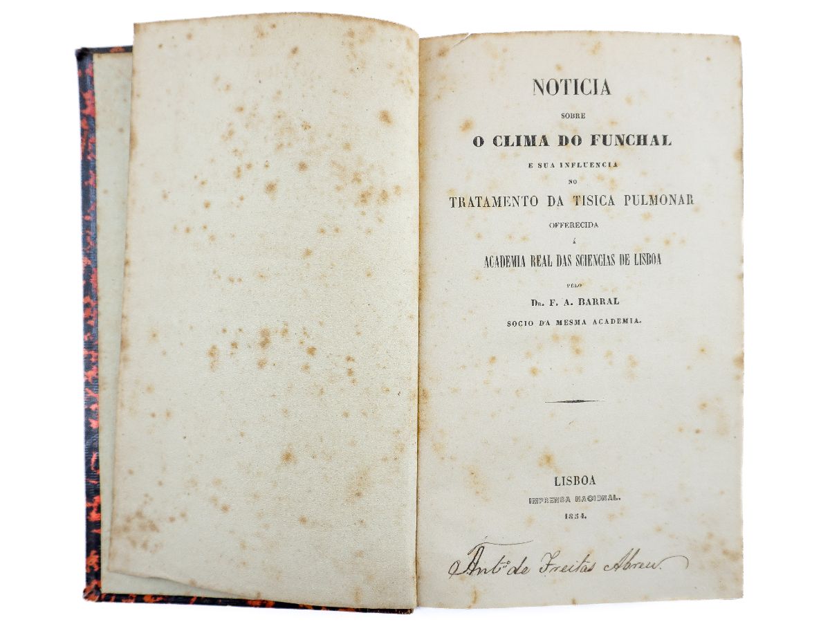 Notícia sobre o Clima do Funchal (1854)