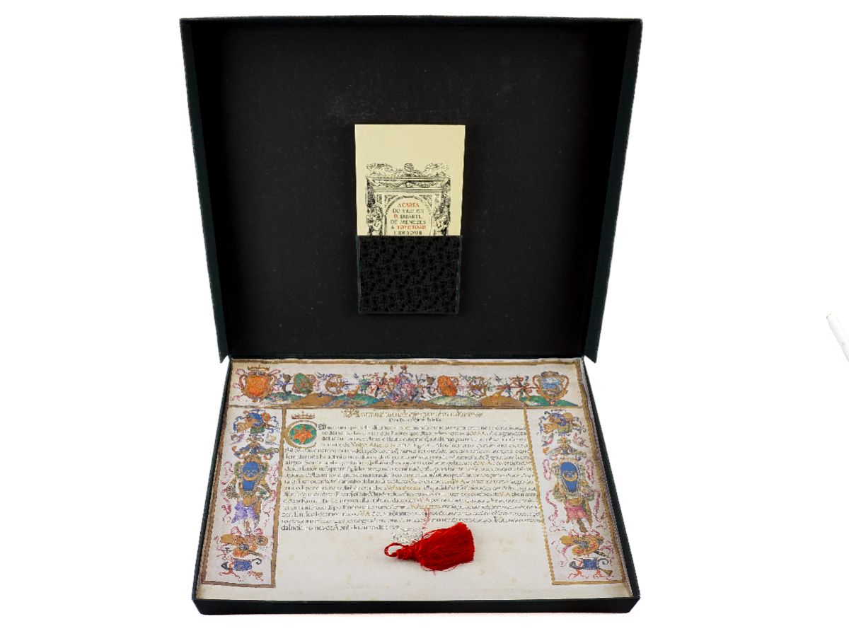 Fac-simile da carta do vice-rei D. Duarte de Menezes a Toyotomi Hideyoshi em 1588
