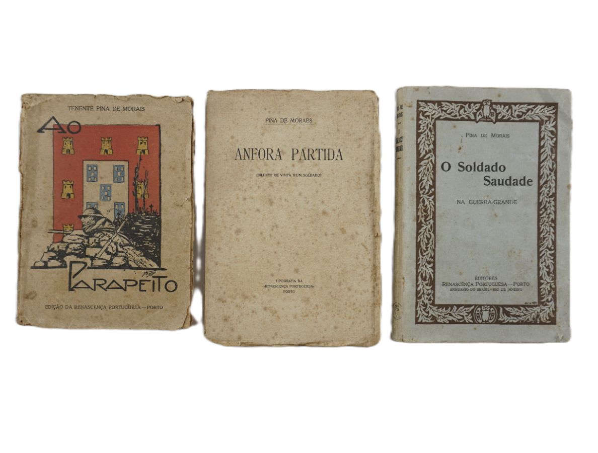 Pina de Morais – primeiros livros do autor – com dedicatória 