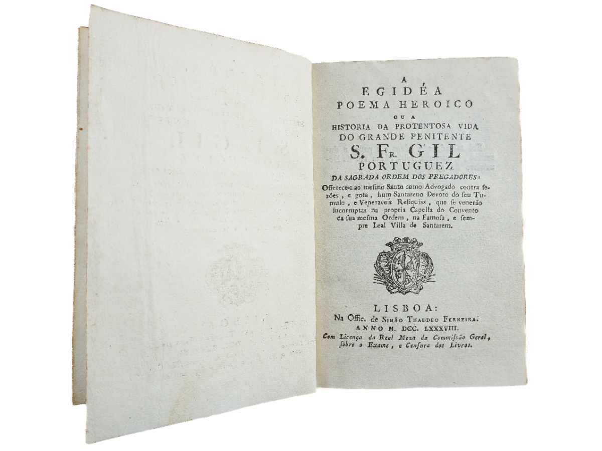 A Egidéa, Poema heroico – Historia da vida de S. Fr. GIL portuguez (1788)