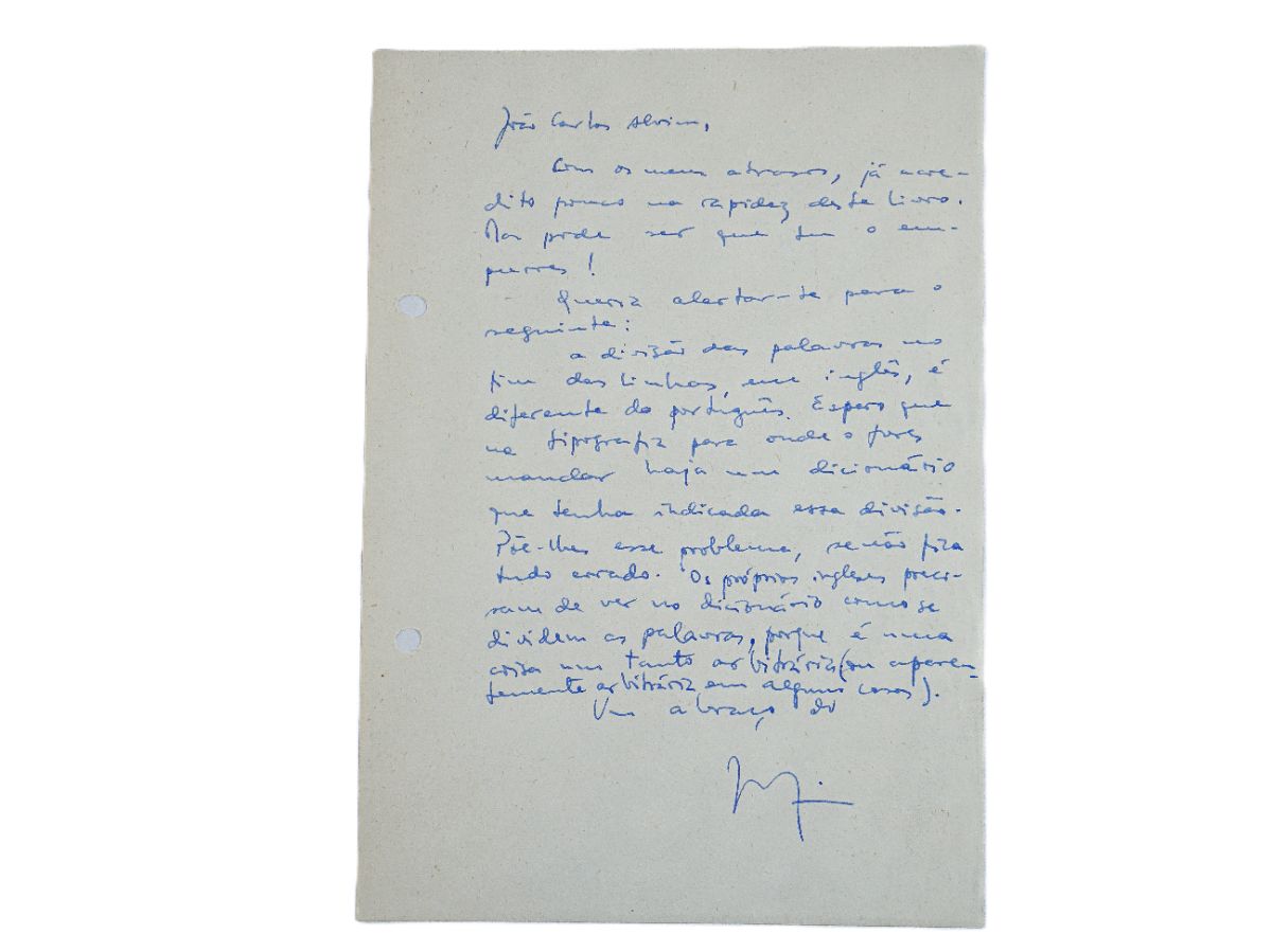 Joaquim Manuel Magalhães – manuscrito