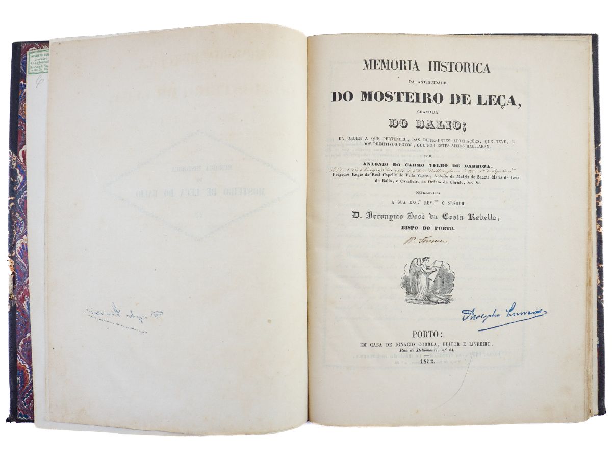 Memoria Historica da Antiguidade do Mosteiro de Leça, chamado do Balio (1852)