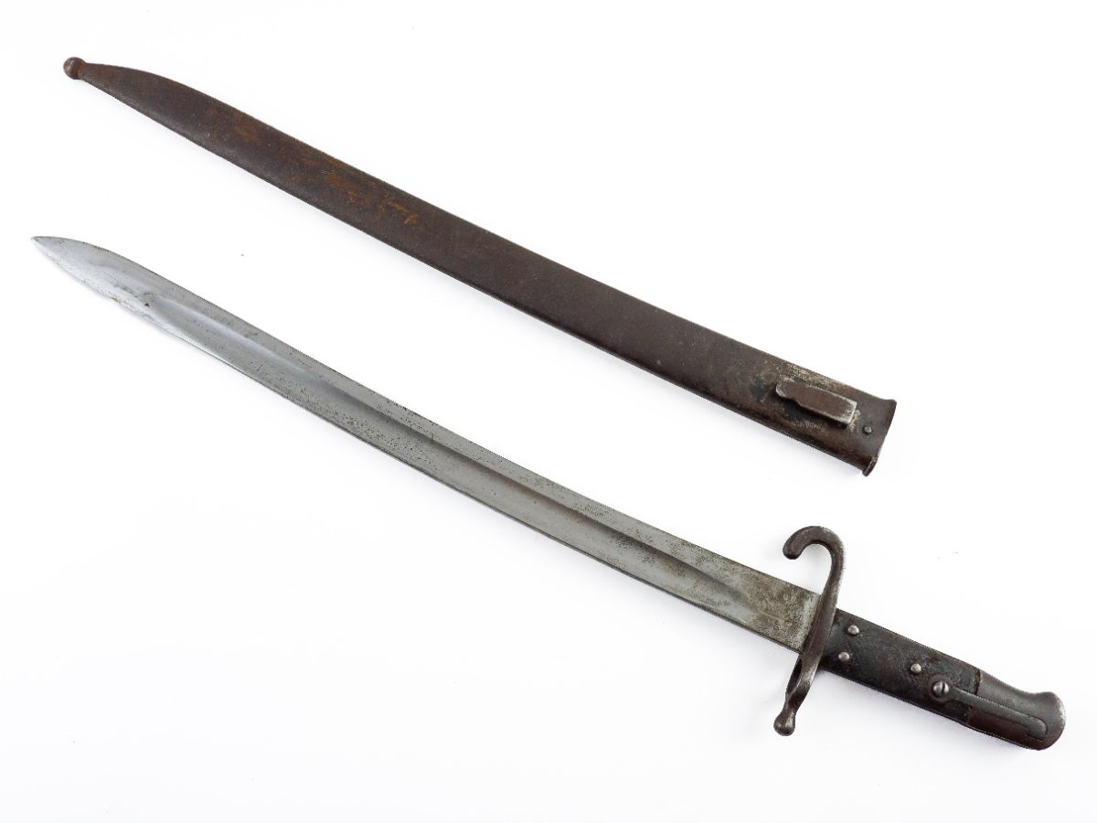 Baioneta austríaca modelo de 1867 para a carabina Werndl-Holub