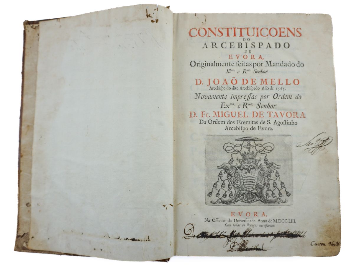 Constituições do Arcebispado de Evora (1753)