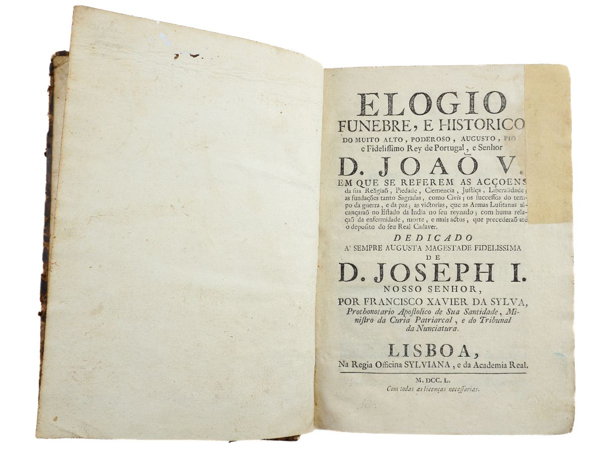 Obra sobre o reinado de Da João V (1750)