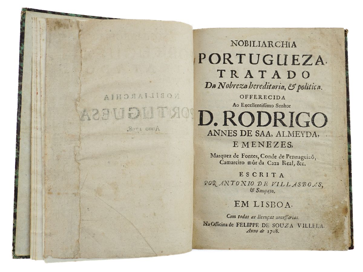 Nobiliarchia Portugueza. Tratado da Nobreza Hereditária & Politica (1708)