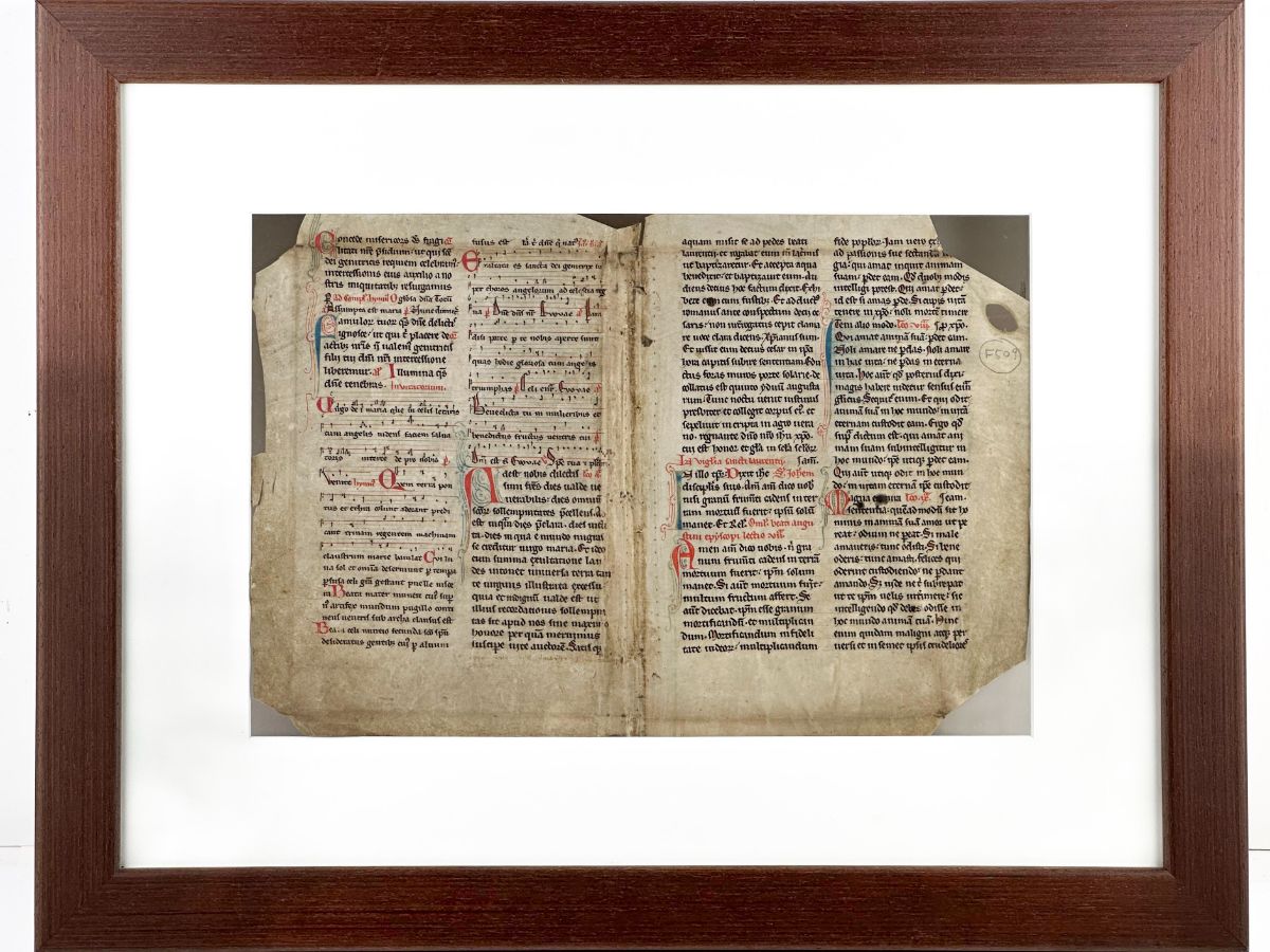 Fragmento de missal dedicado a São Agostinho (numeração F509)