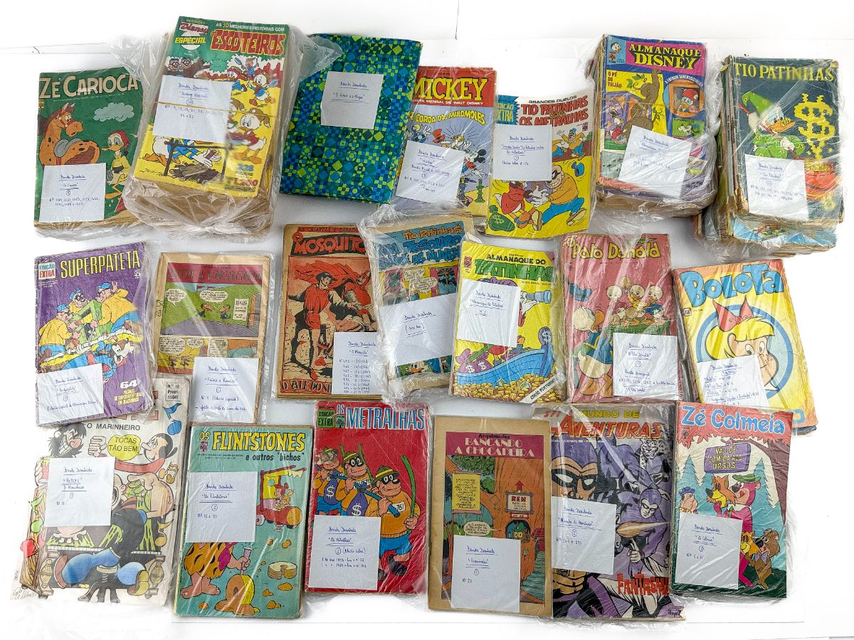 Diversas revistas de Banda Desenhada ligadas à Disney