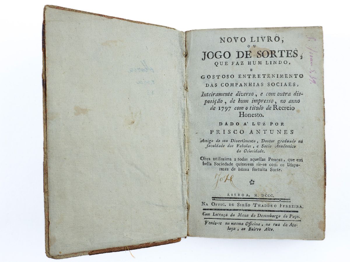 Novo Livro ou Jogo de Sortes