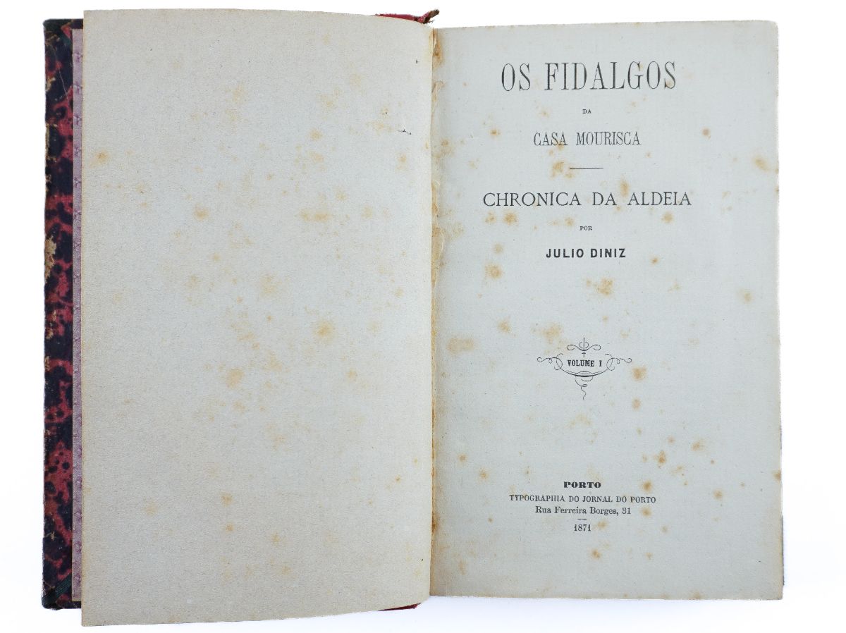 Os Fidalgos da Casa Mourisca 1ª edição (1871)