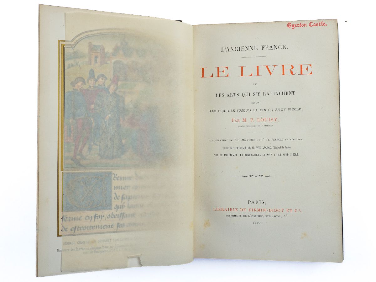 Le livre et les arts qui s'y rattachent depuis les origines jusqu'à la fin du XVIIIe siècle (1886)