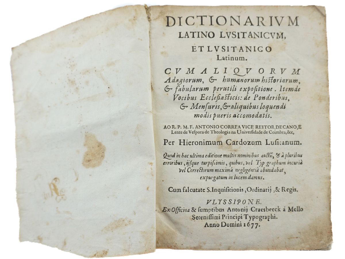 Dictionarium latino lusitanicum et lusitanico latinum (1677)