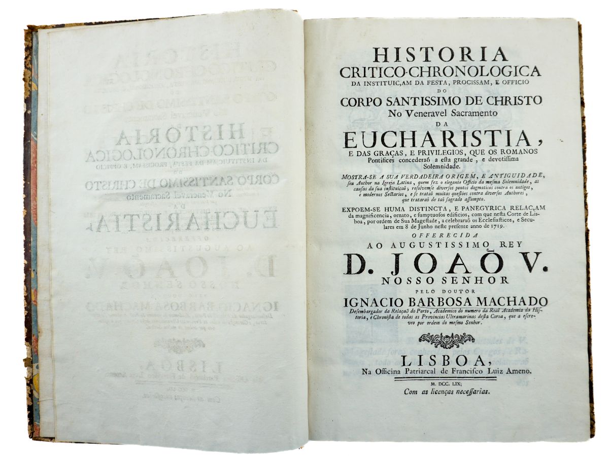 Historia Critico-chronologica da Intituçam da Festa… (1759)
