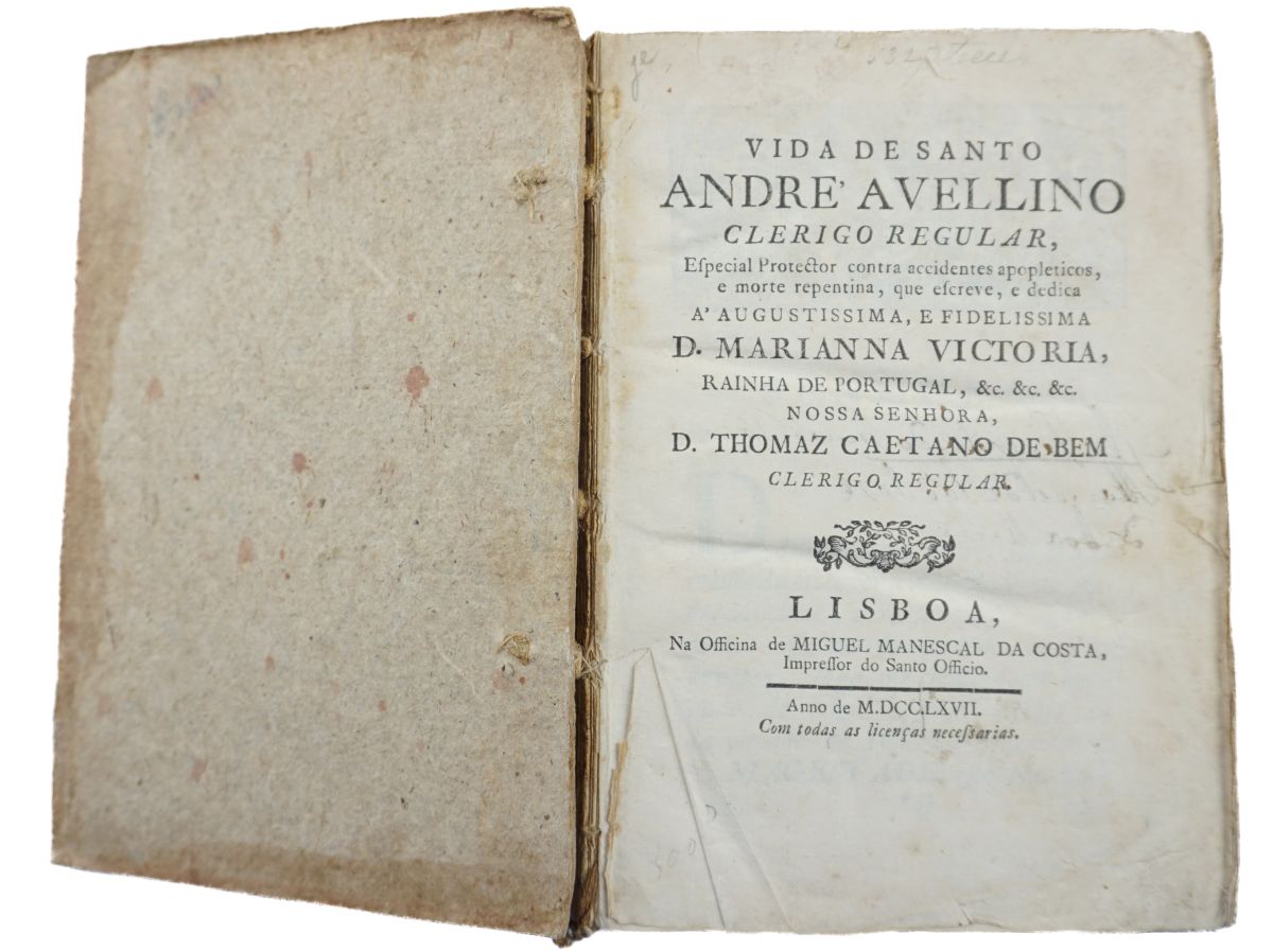 Vida de Santo André Avellino (1767)