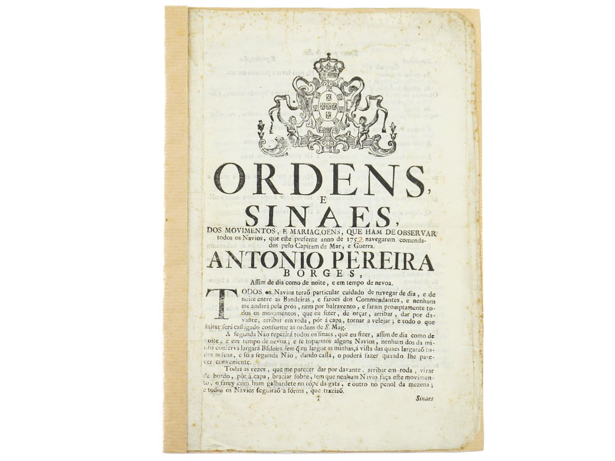 Ordens e Sinaes – 1752