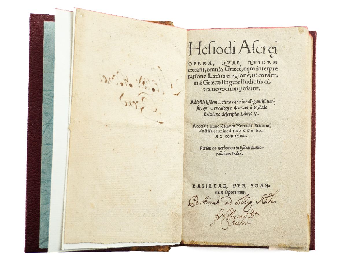 Obras de Hesíodo (1544)