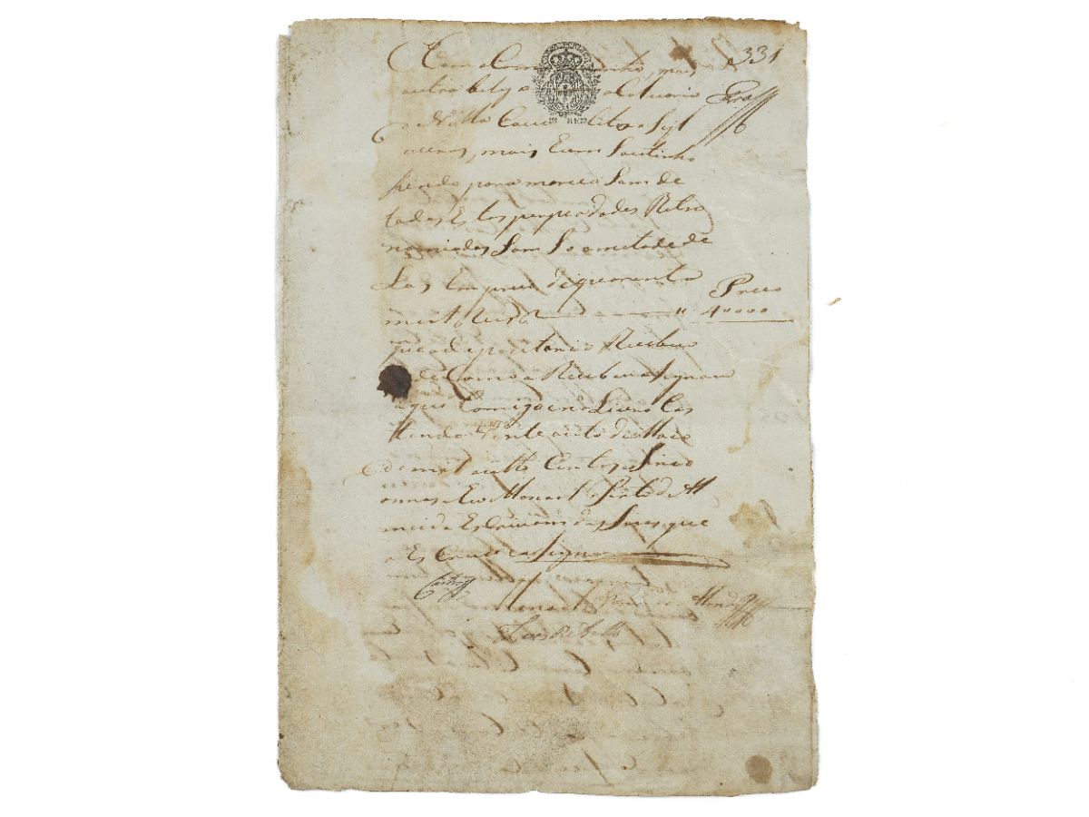 Sebastião José Pereira, Bispo de Damão – manuscrito – 1801