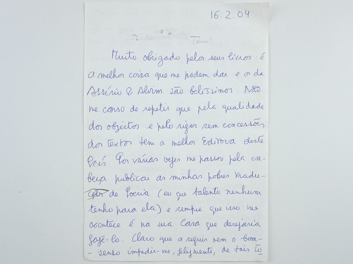 António Lobo Antunes - manuscrito