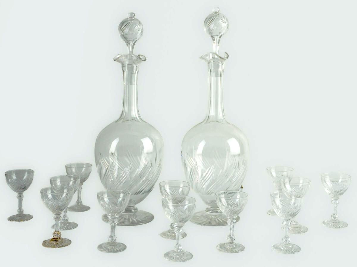 Conjunto para licor em cristal