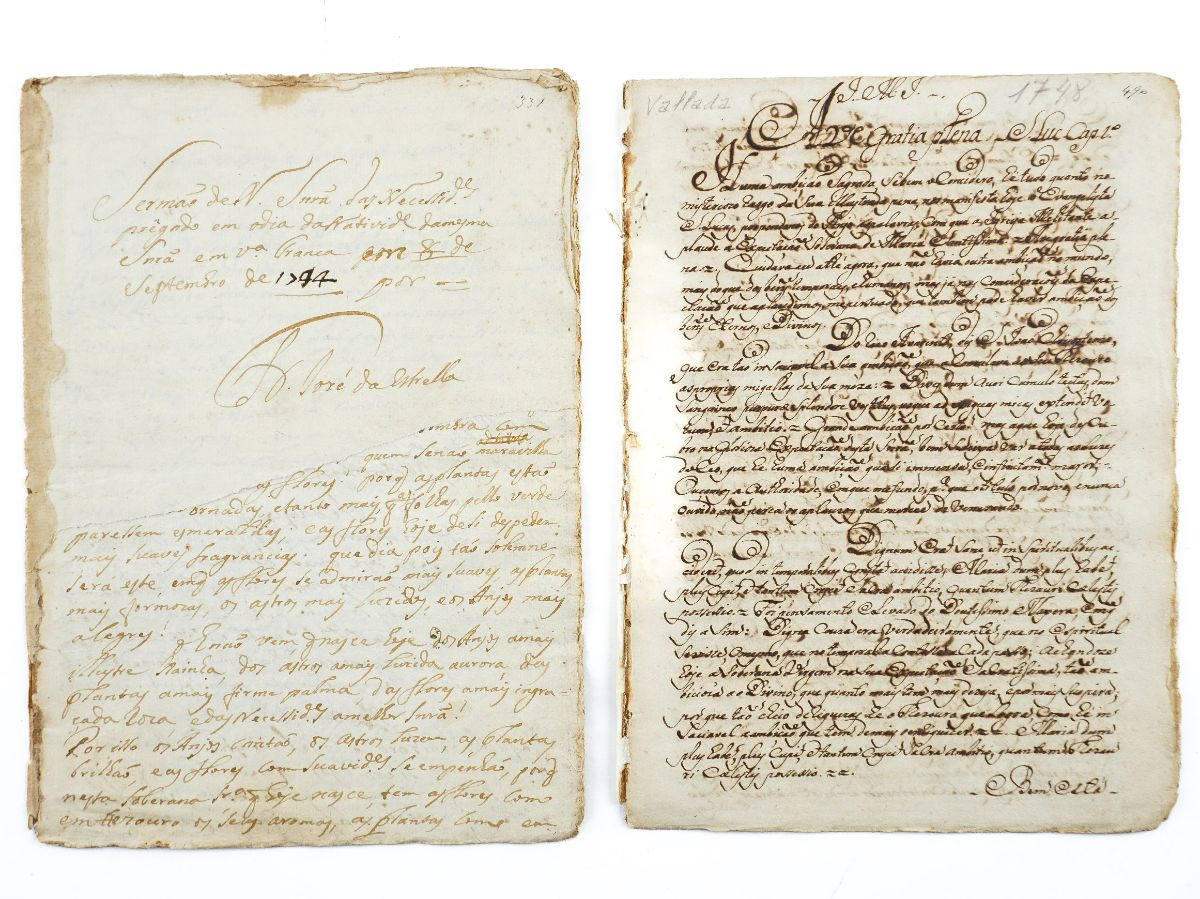 Dois sermões manuscritos
