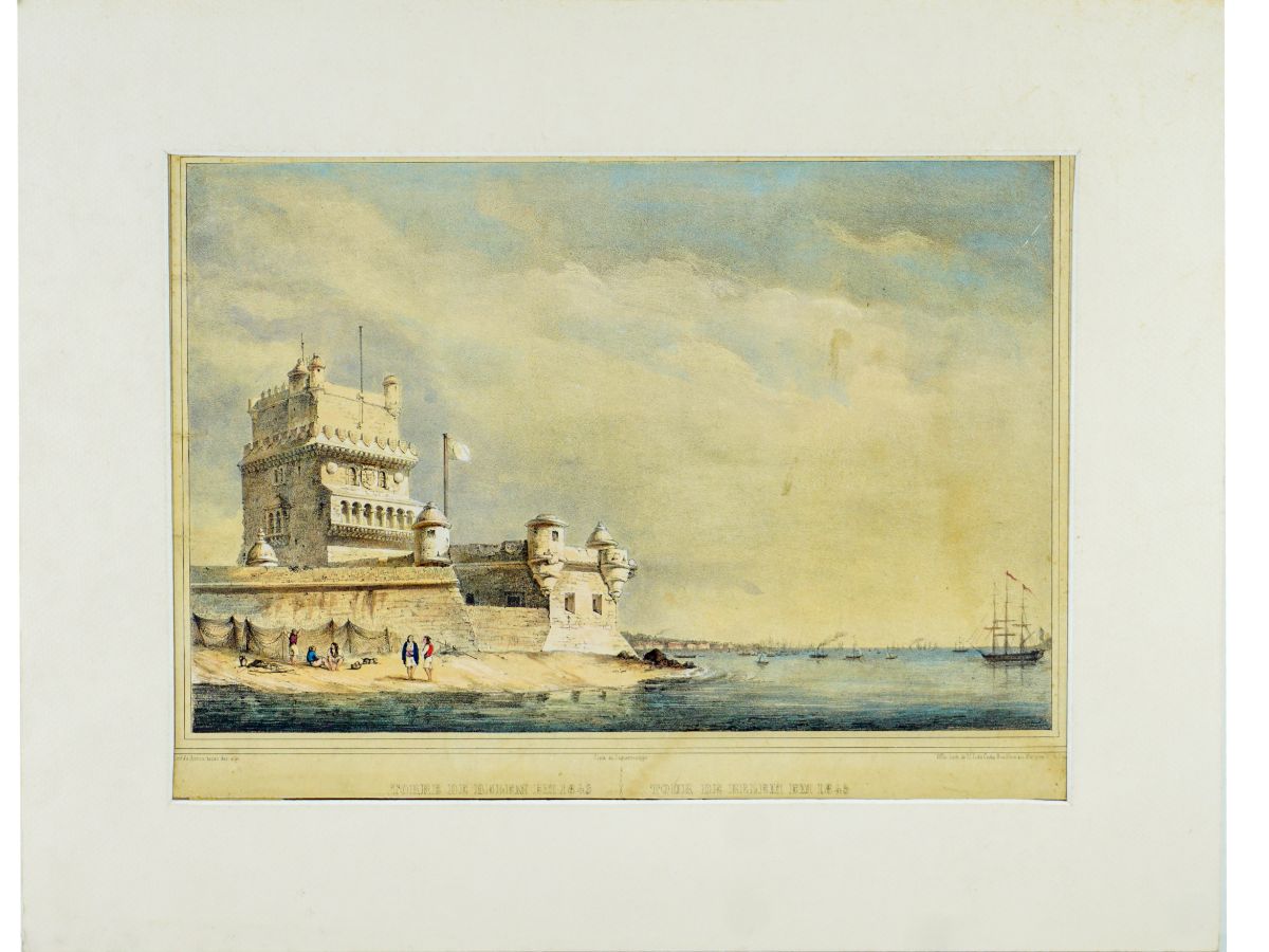 Gravura – Torre de Belém em 1845 (1845)