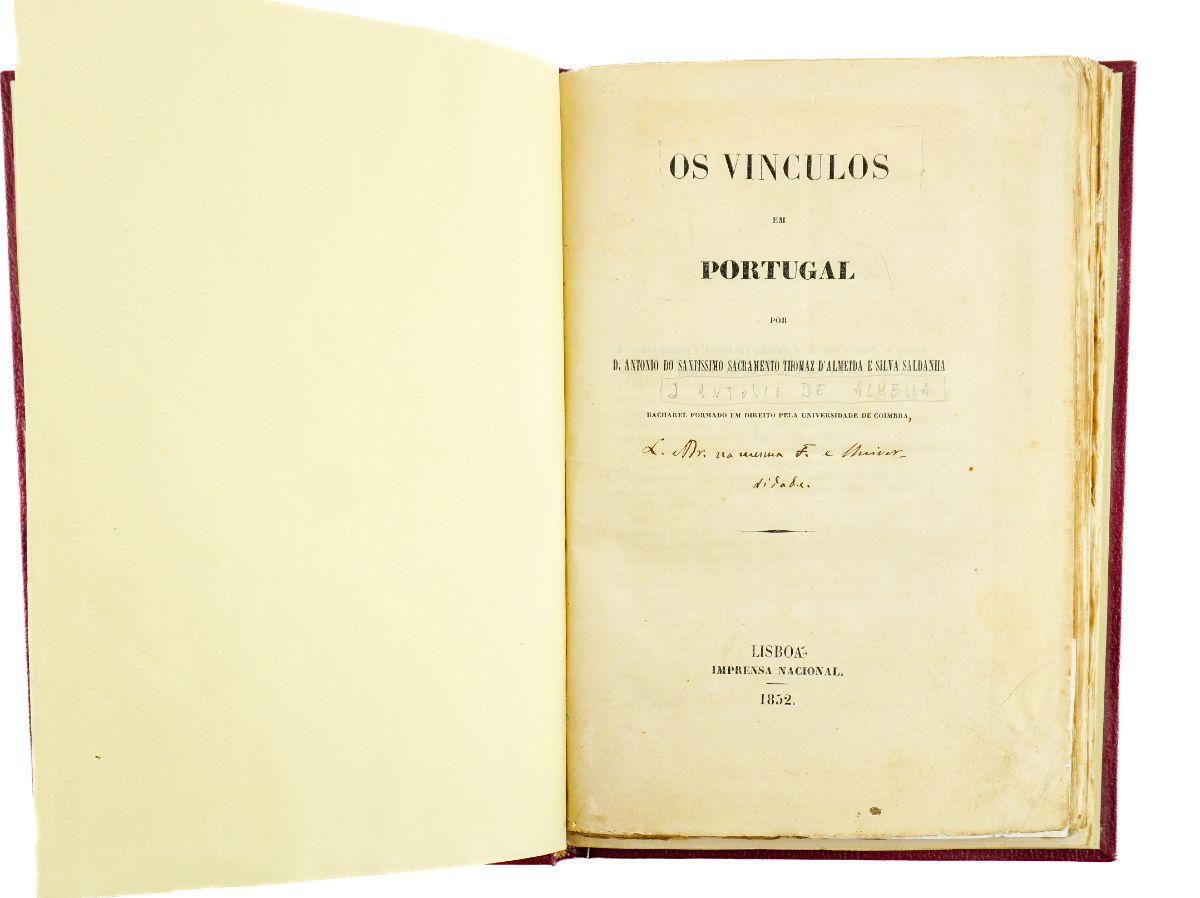 Os Vinculos em Portugal (1852-1857)