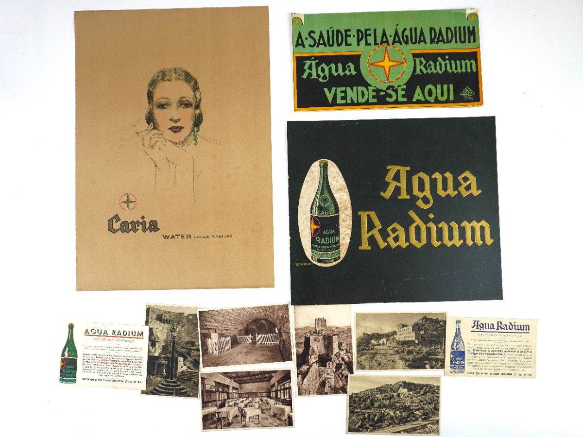 Água Radium, Memorabília constituída por 4 peças