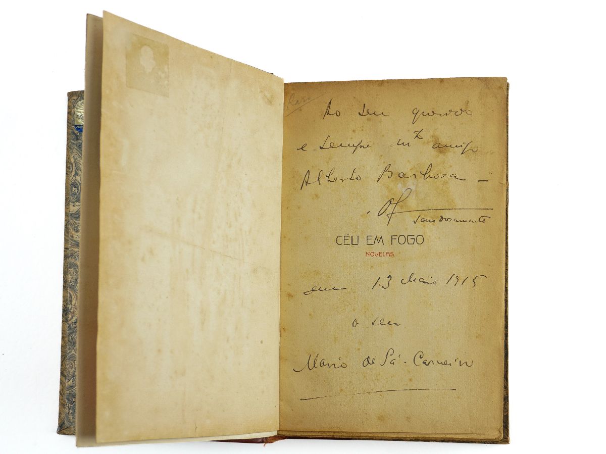 Mário de Sá-Carneiro - Céu Em Fogo- com dedicatória