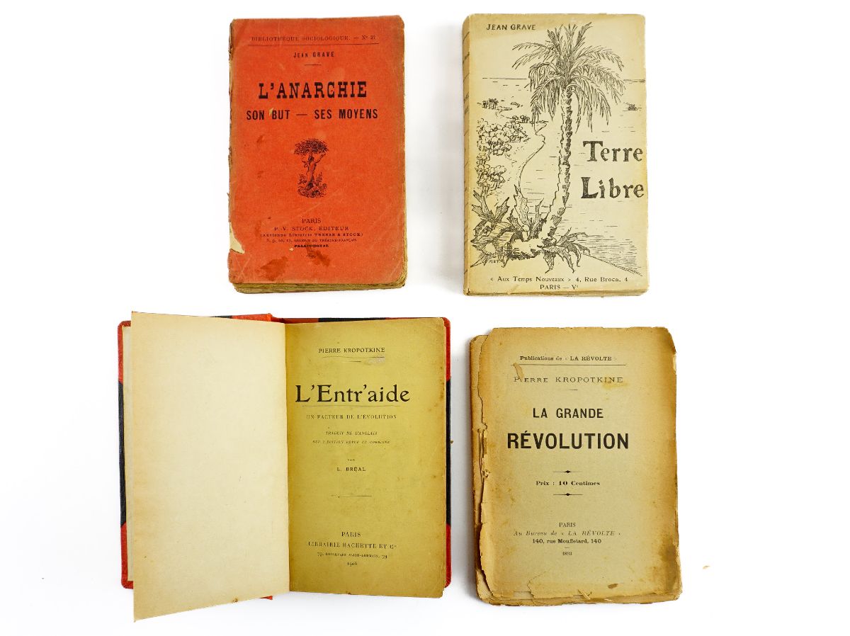 Jean Grave – Peter Kropotkin - primeiras edições de clássicos do Anarquismo