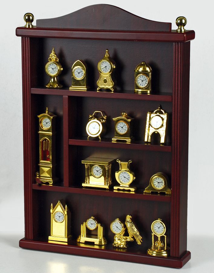 Conjunto de 15 relógios miniaturas de colecção