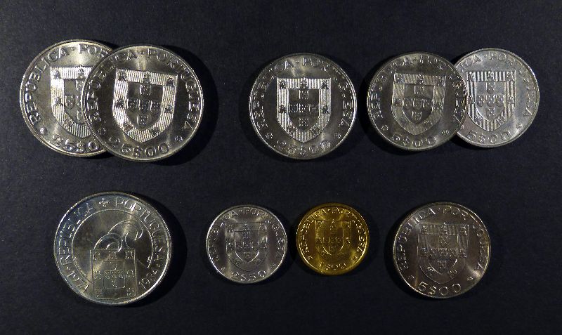 Lote de 9 Moedas