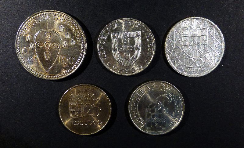 5 Moedas Portuguesas