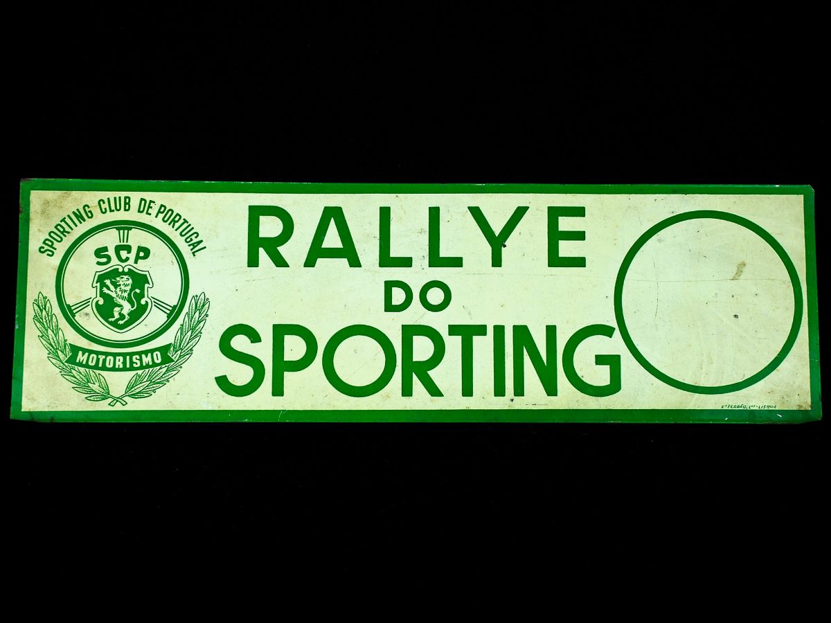 Placa de Rallye do Sporting