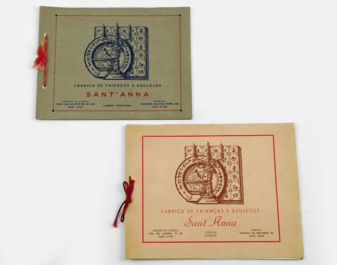 2 catálogos antigos da Fábrica de Sant'Anna